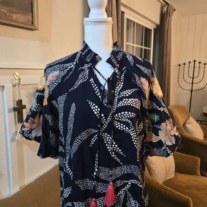 Floral Patterned Women's Blouse